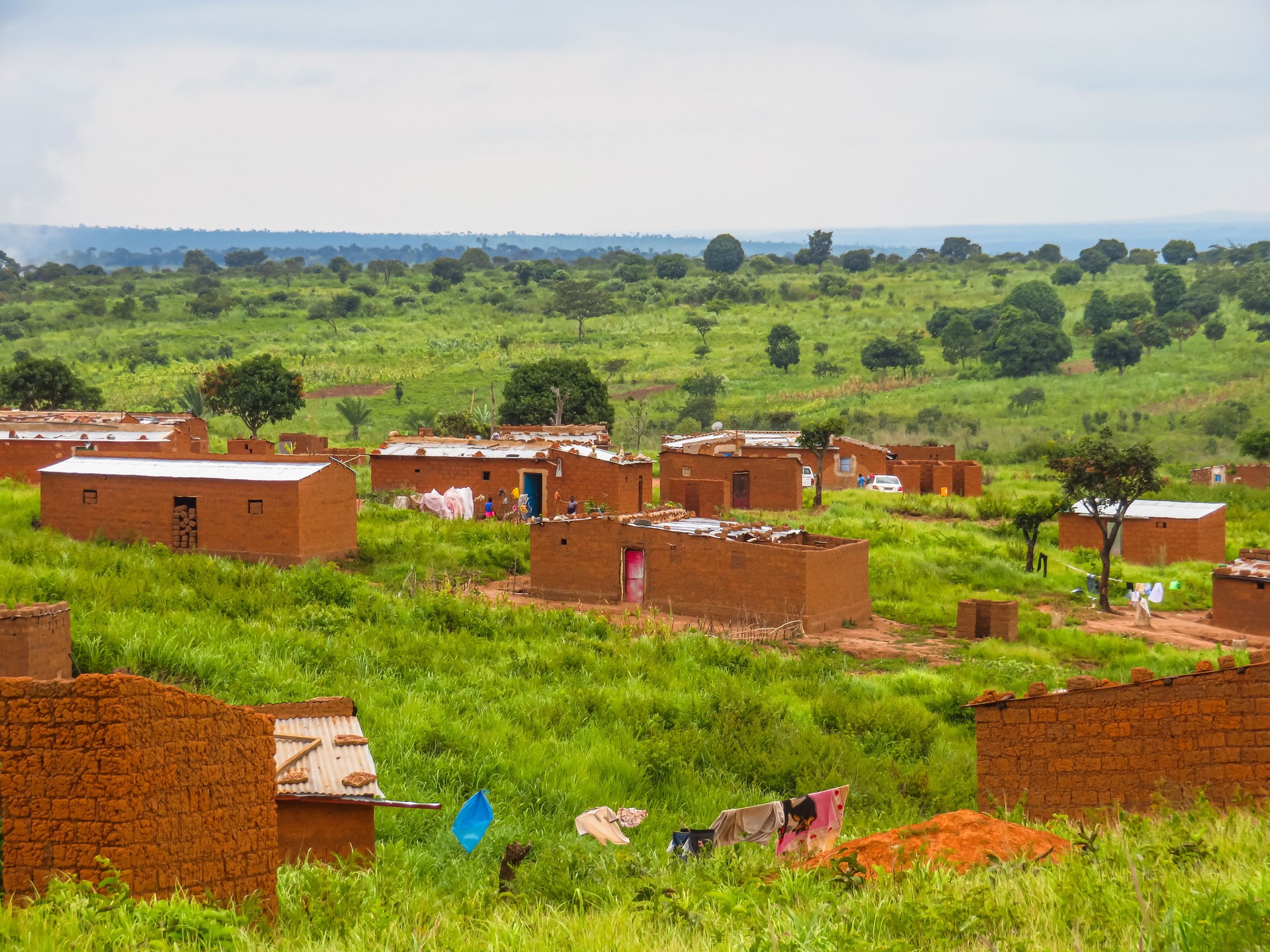 Brick Houses In Kalandula In Angola